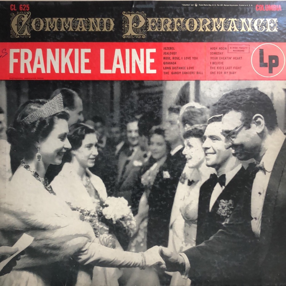 Frankie Laine Command Performance Vinyl Lp '55